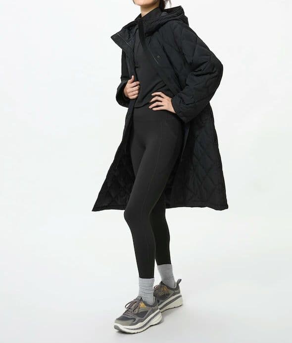 NIQLO ユニクロ パフテックロングコート リラックスフィット ブラック M