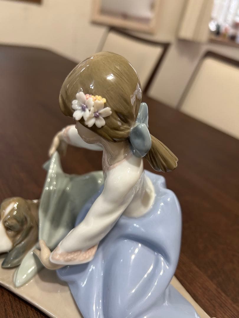 リヤドロ　風邪をひかないように　美品