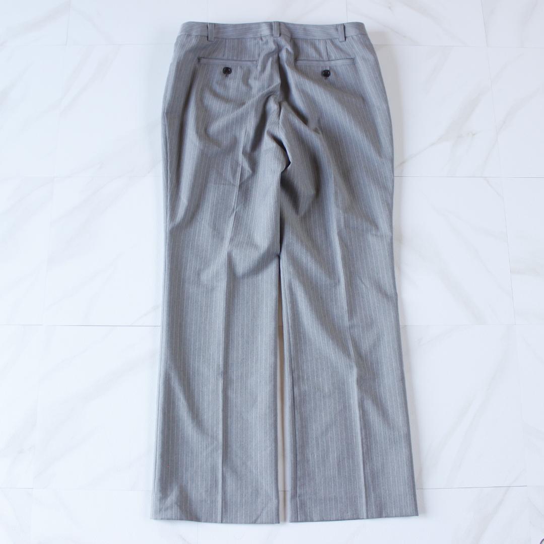 【大きいサイズ】23区 パンツスーツ グレー 48 1B ストライプ