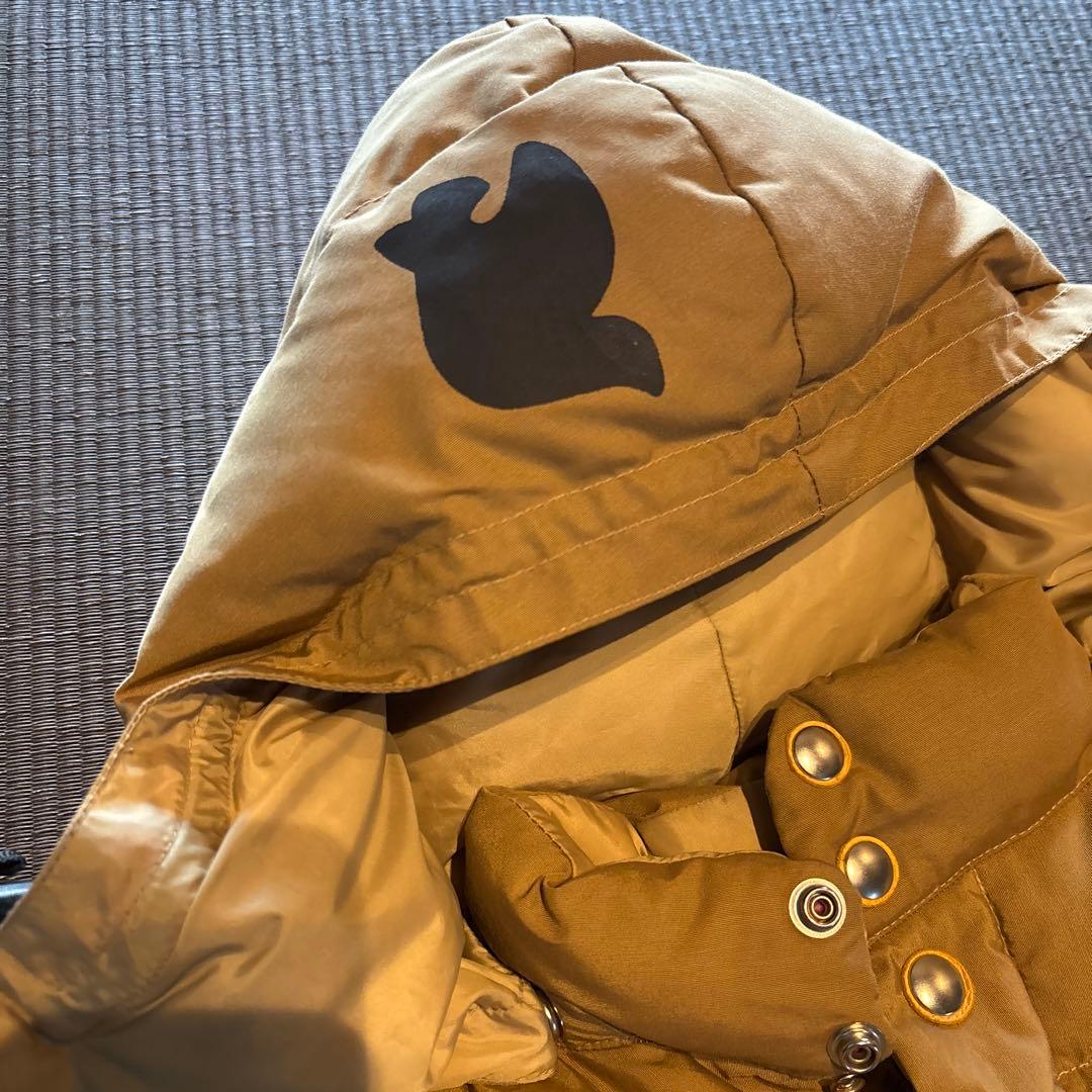 ベージュ フード付き FreeCITYダウンジャケット