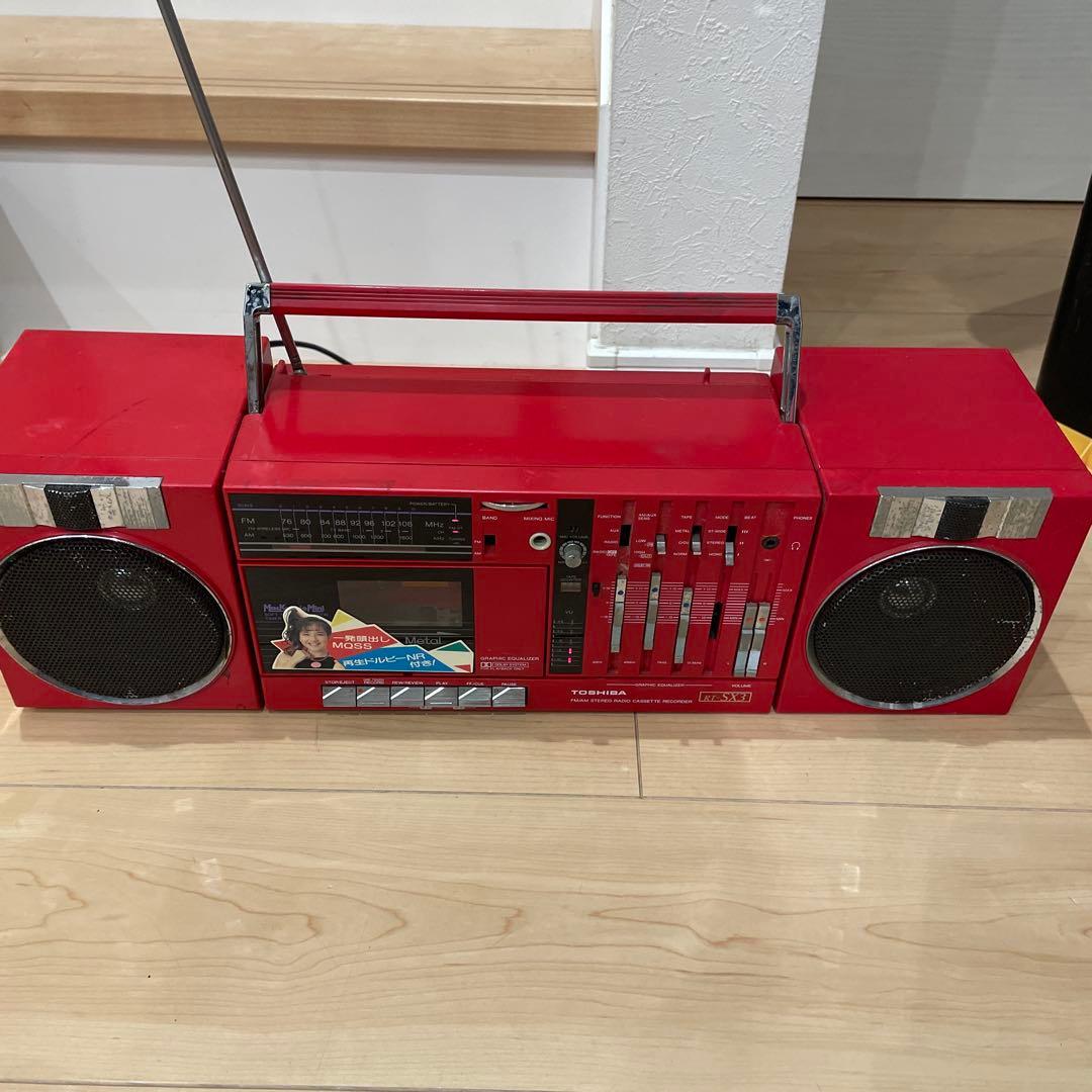 東芝 RT-SX3 FM/AM ステレオラジオ 着脱式 ラジカセ