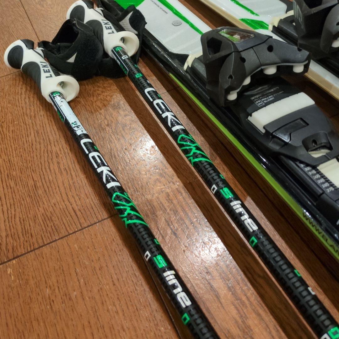 elan AMPHIBIO 10 160cmスキー LEKIストック、カバー付