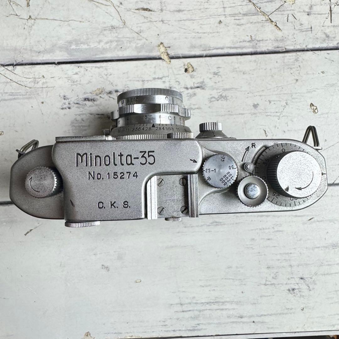 フィルムカメラ Minolta 35 Model E ROKKOR 1:2.8 f=45mm