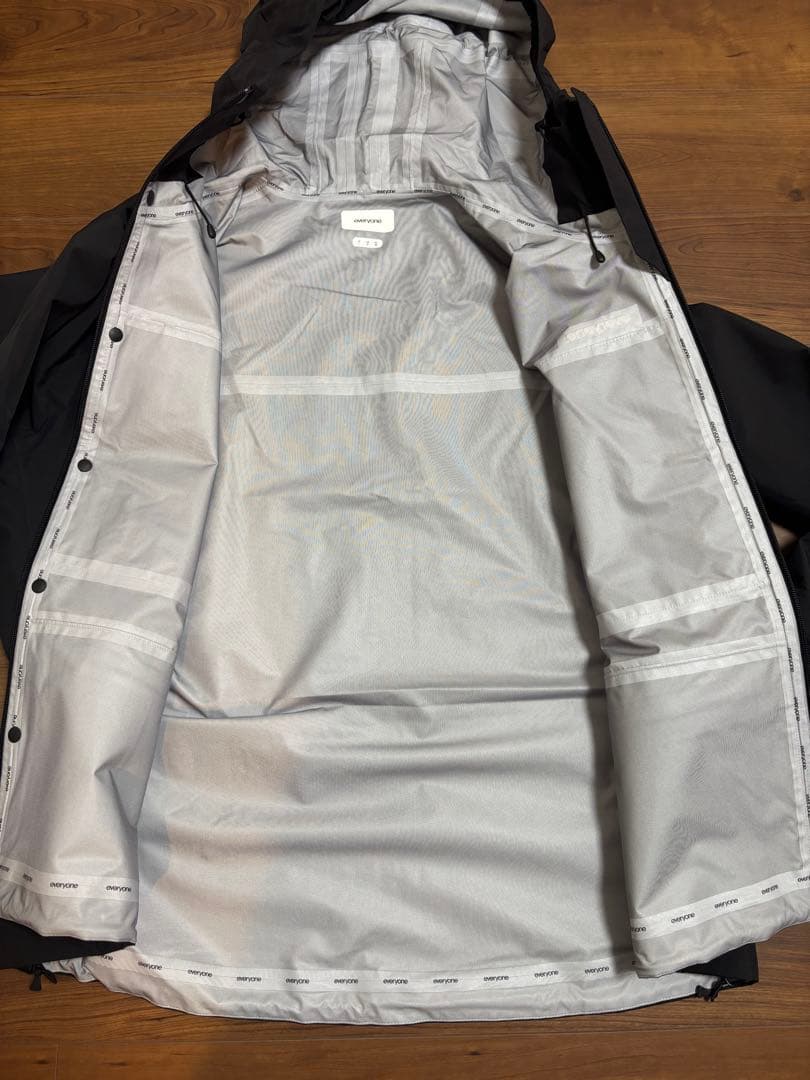 everyone 3layer shell jacket BLACK Lサイズ