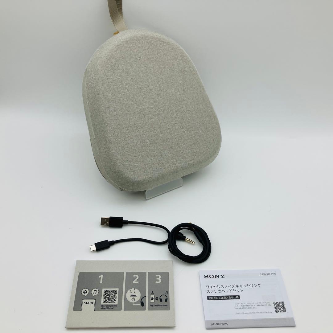 SONY ソニー WH-1000XM5S プラチナシルバー ワイヤレスヘッドホン