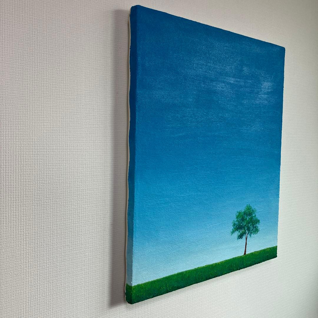 絵画　油絵　原画　木のある風景　風景画　Ｆ8サイズ　Ｓ.I