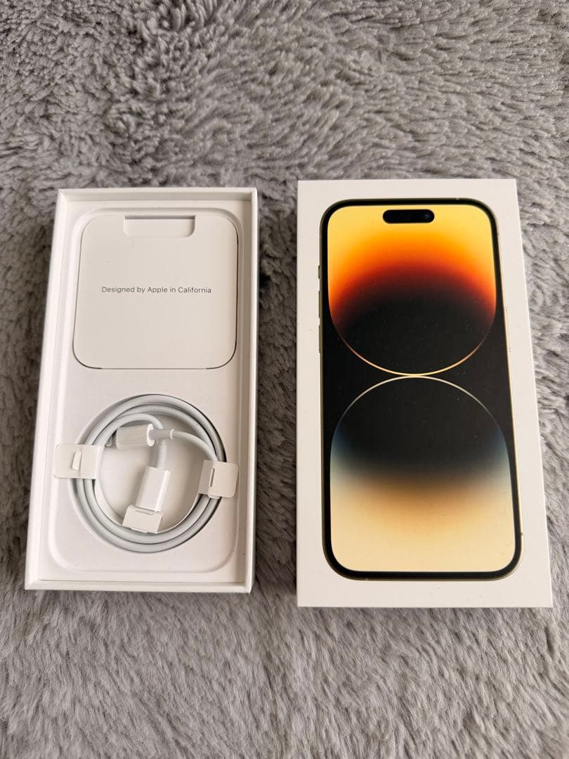 輝*き様 ［美品］Apple iPhone 14 Pro ゴールド 本体128G