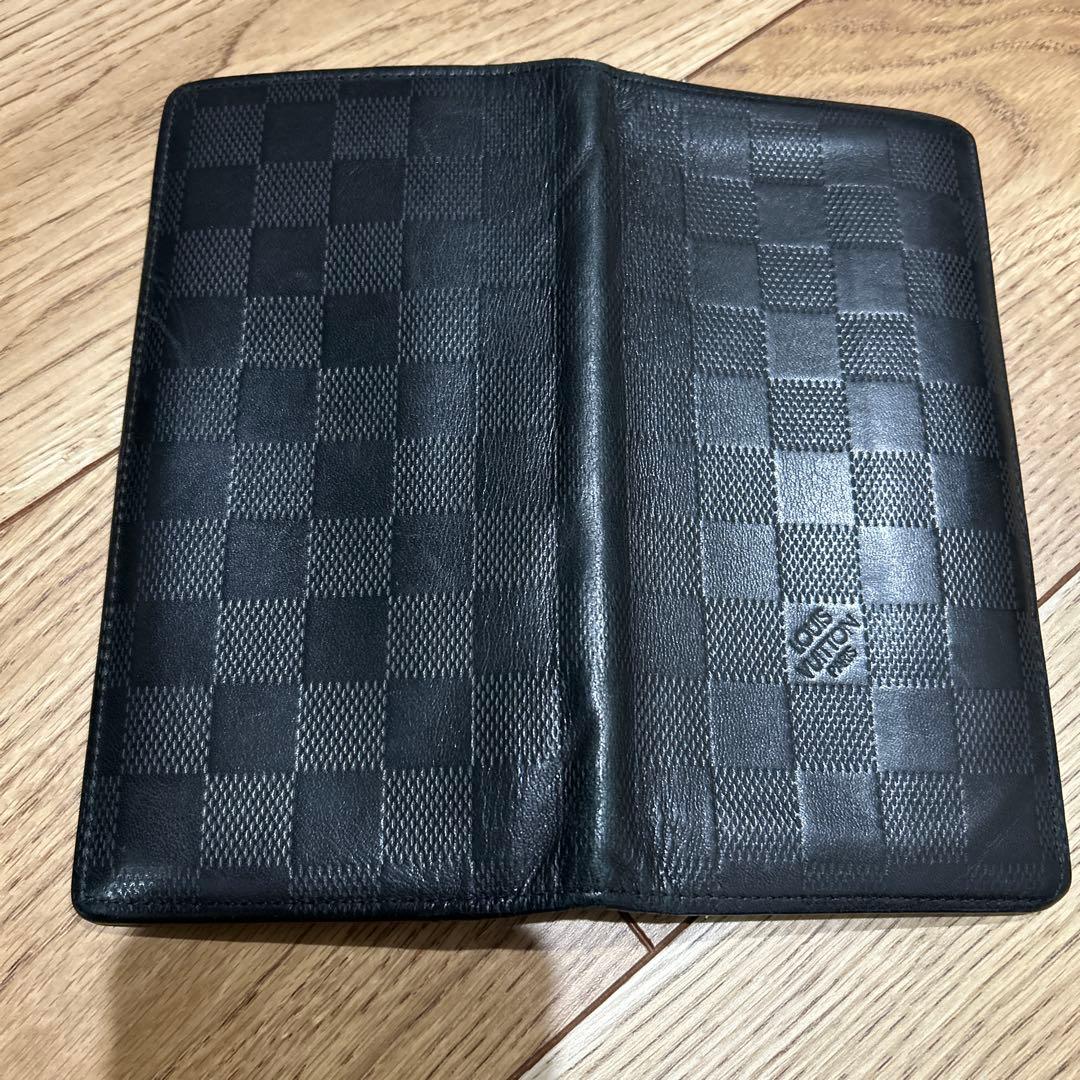 LOUIS VUITTON ルイヴィトン ダミエ アンフィニ ブラザ長財布レザー