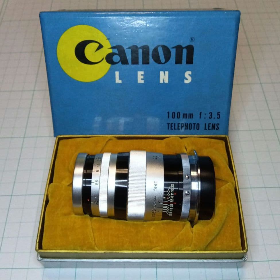 Canon　LENS 100mm f:3.5 テレフォトレンズ　中古品　レトロ