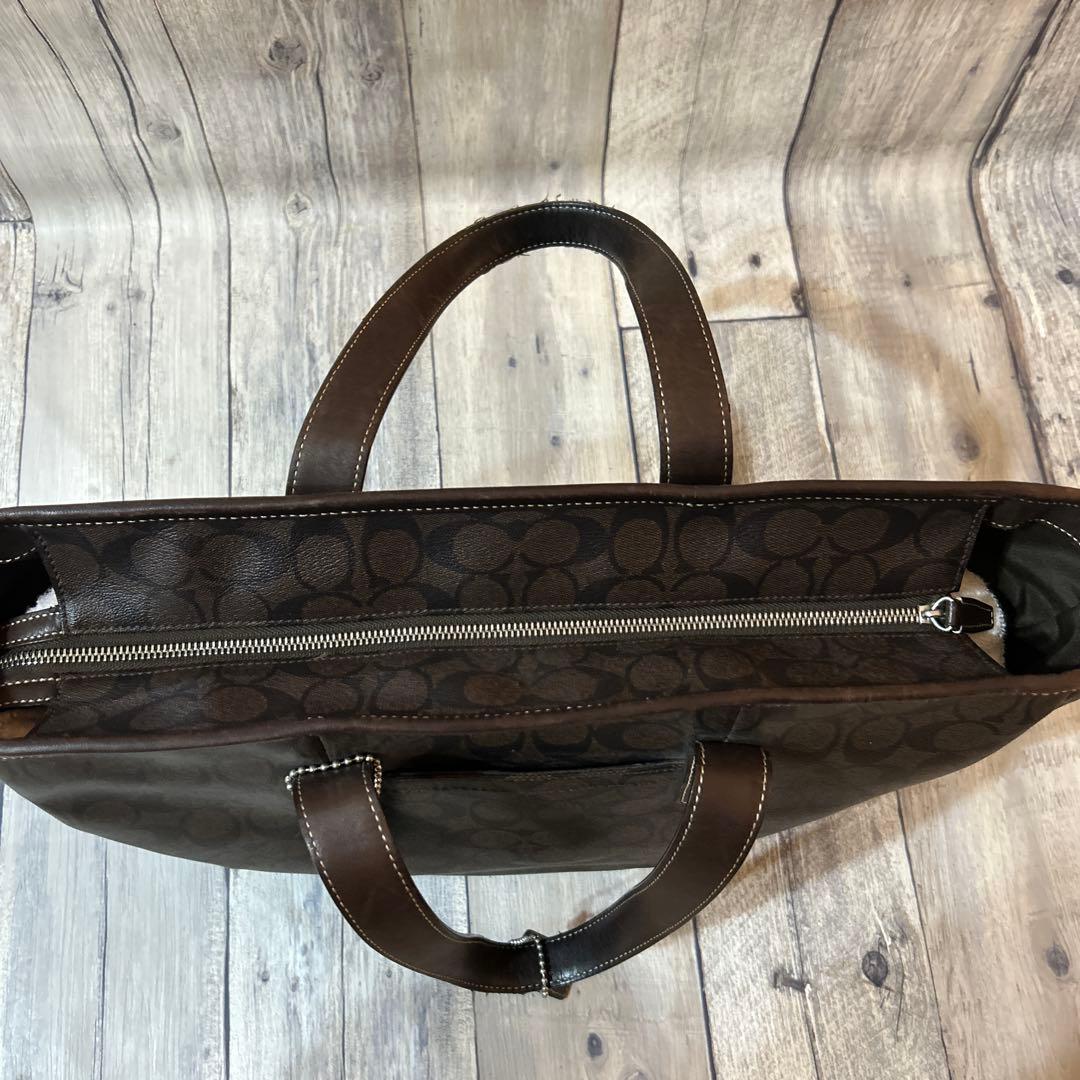 コーチ 70395 シグネチャー トートバッグ PVC COACH ブラウン