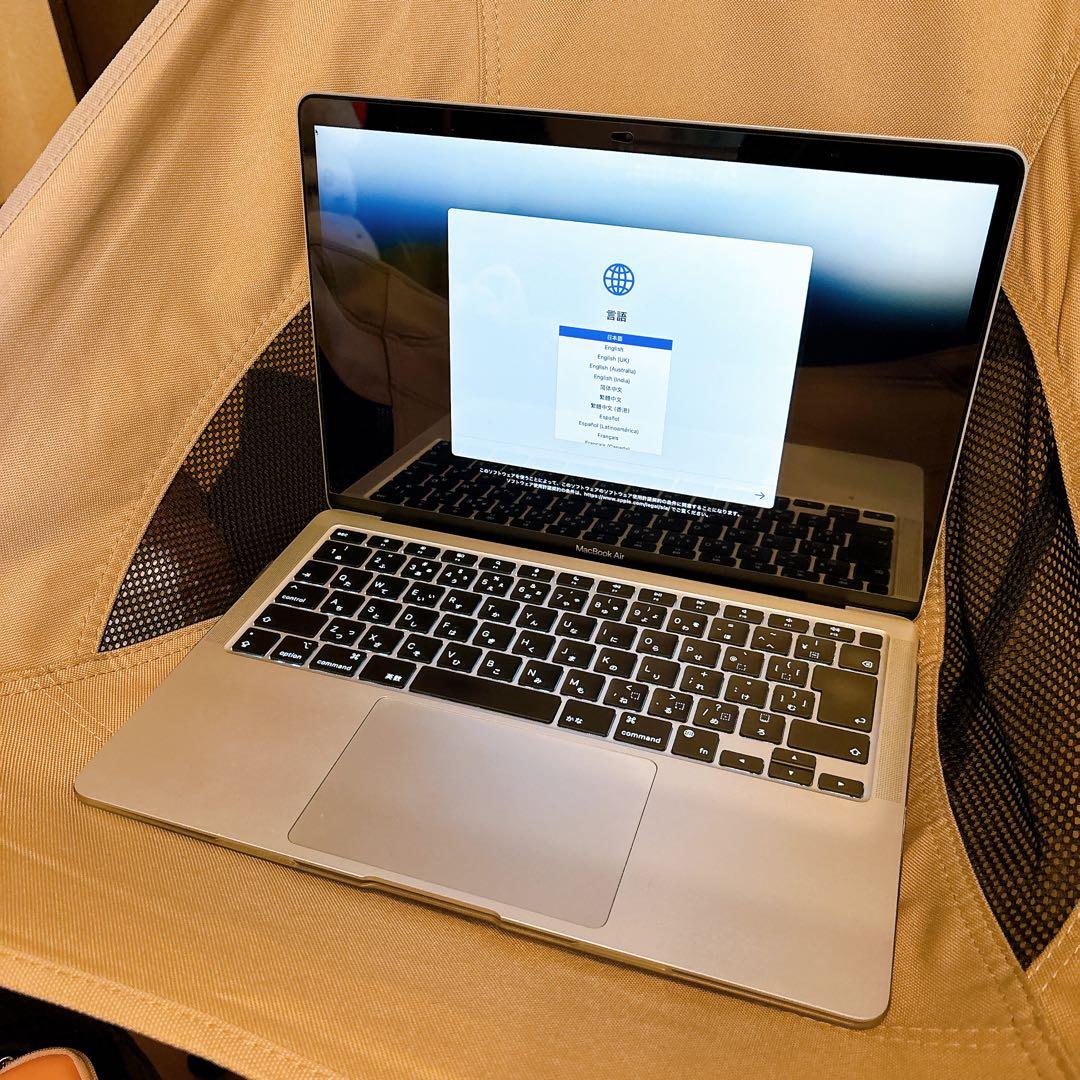 美品M1 MacBookAir 8GB 256GB 箱あり BT92%おまけ多数