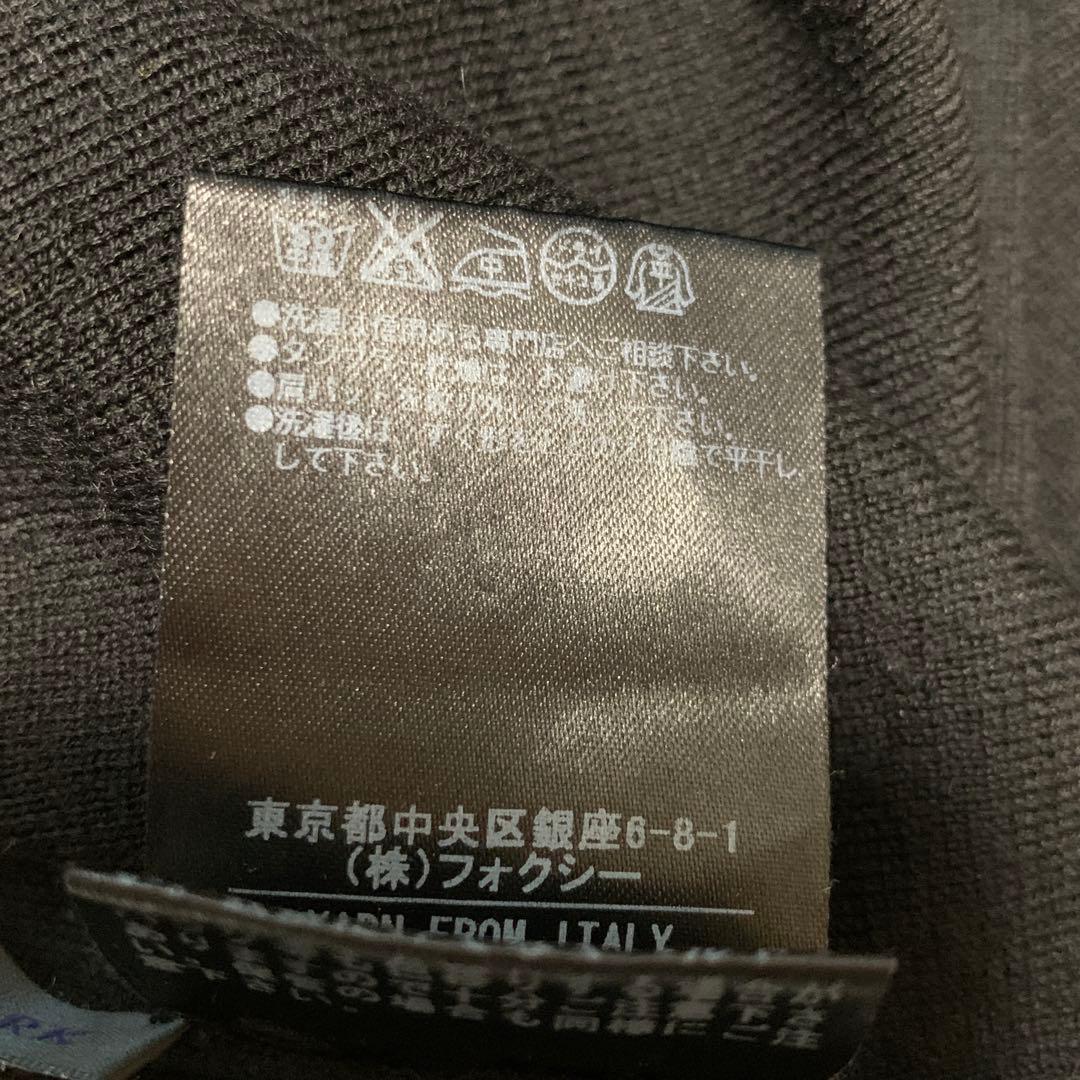 高級感✨FOXEY グレースウールニット タートルネック セーター 黒 40