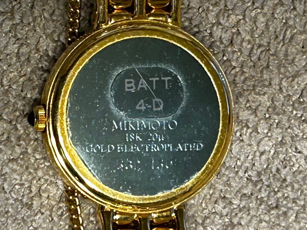 【美品 希少】MIKIMOTO パール シェル 真珠 ゴールド パールウォッチ