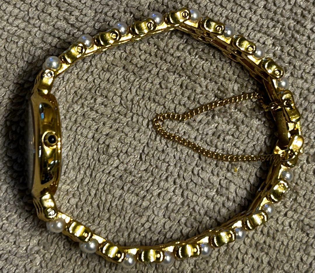 【美品 希少】MIKIMOTO パール シェル 真珠 ゴールド パールウォッチ