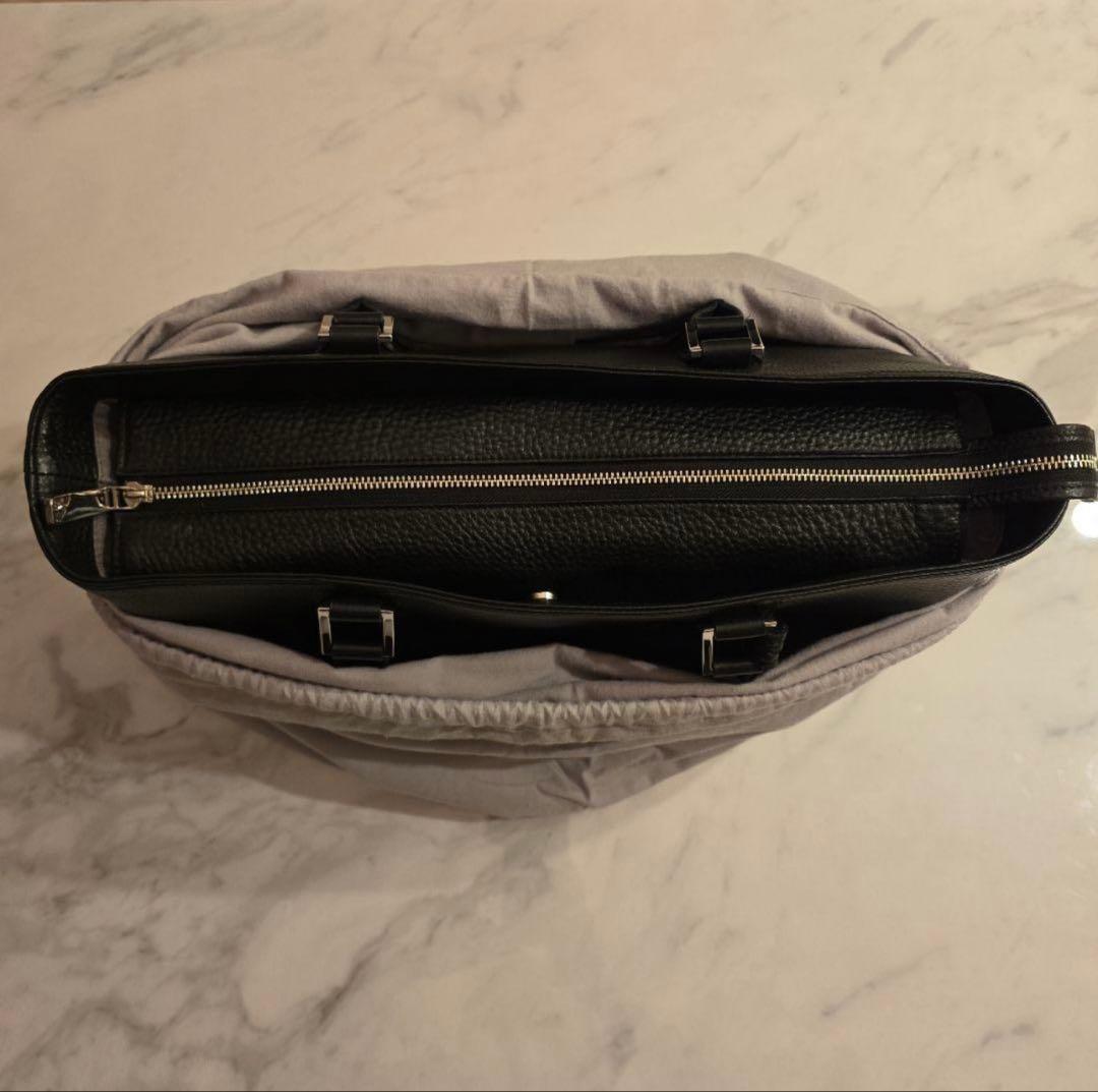 【美品】PELLE MORBIDA_シュリンクレザートートバッグ