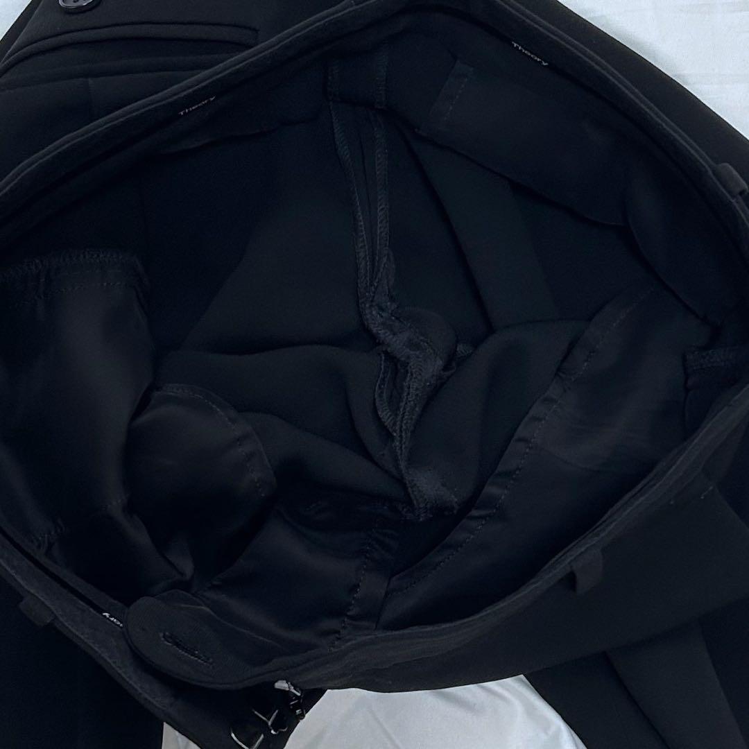 Theory セオリー ノーカラー ジャケット パンツ スーツ　セットアップ