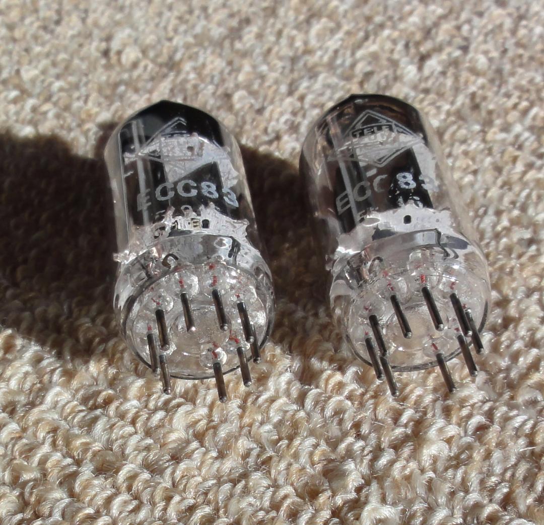 真空管　TELEFUNKEN ECC83　スムースプレート