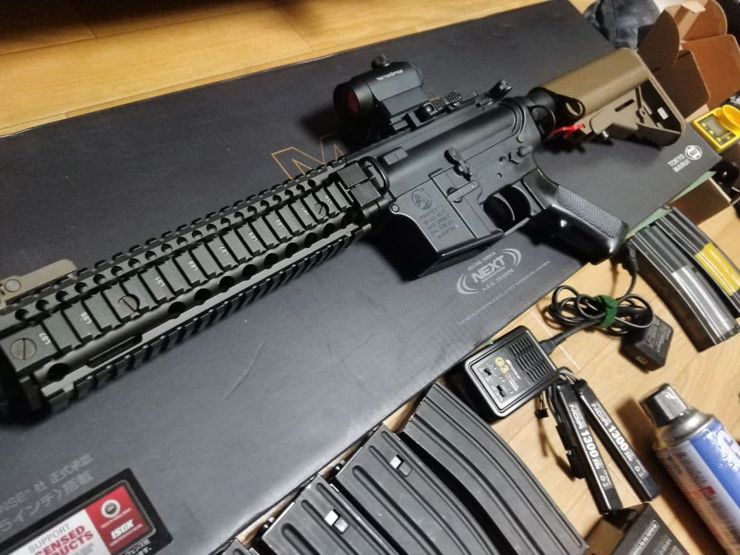 次世代電動ガン Mk18 Mod.1　ハイキャパゴールドマッチ　サバゲーセット