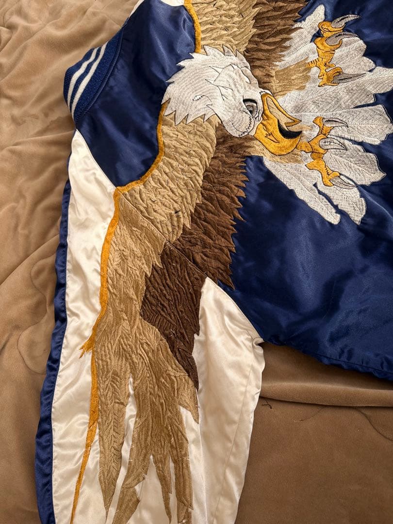 日本製 Hoshihime 大鷲 ワシ 日本限定スカジャン vintageサテン