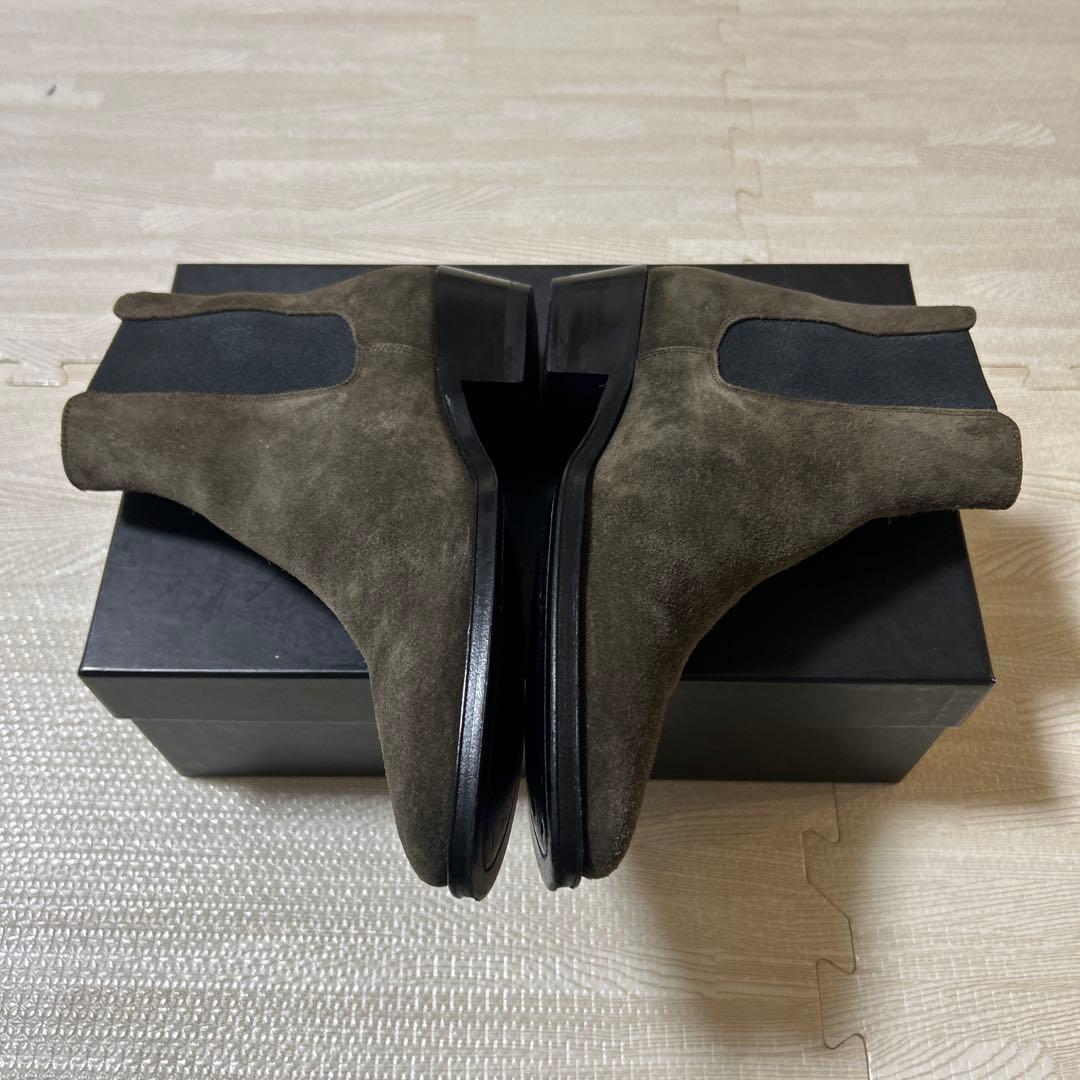 CELINE サイドゴアスエードブーツ　35 ブラウン　チェルシーブーツ