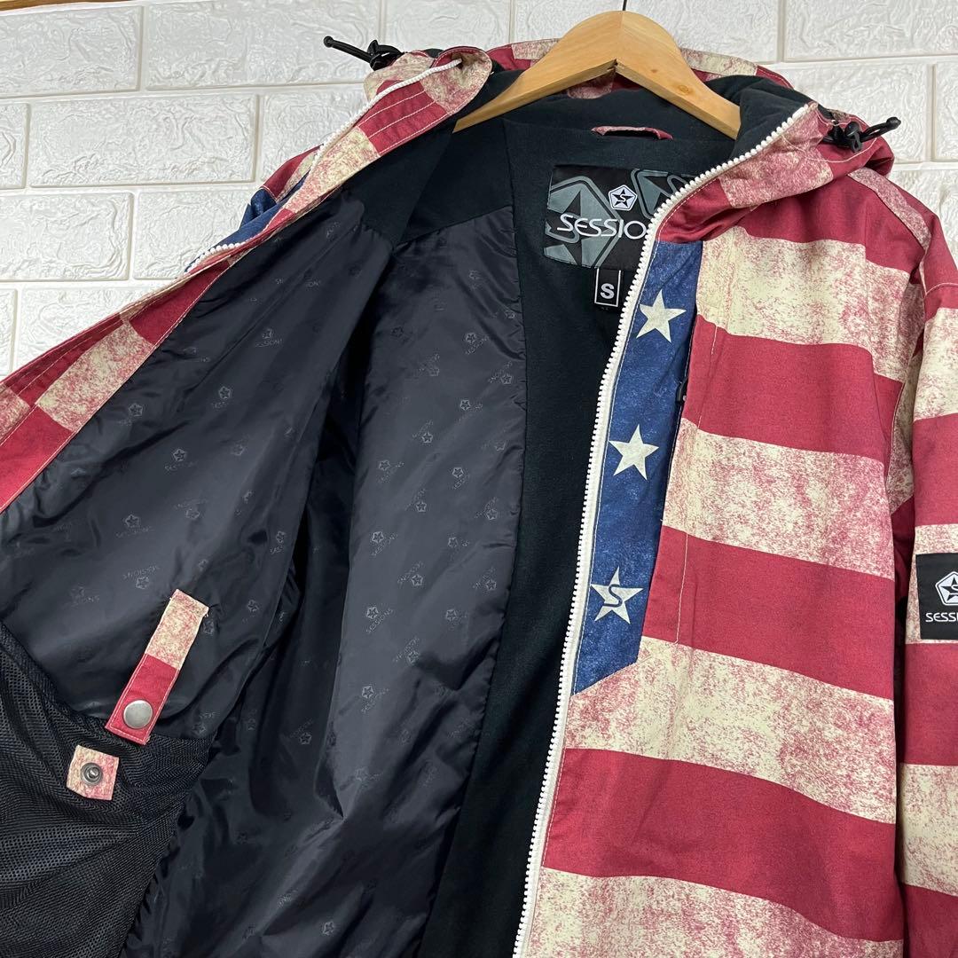 美品　SESSIONS セッションズ　星条旗柄　ボードウェア　S burton