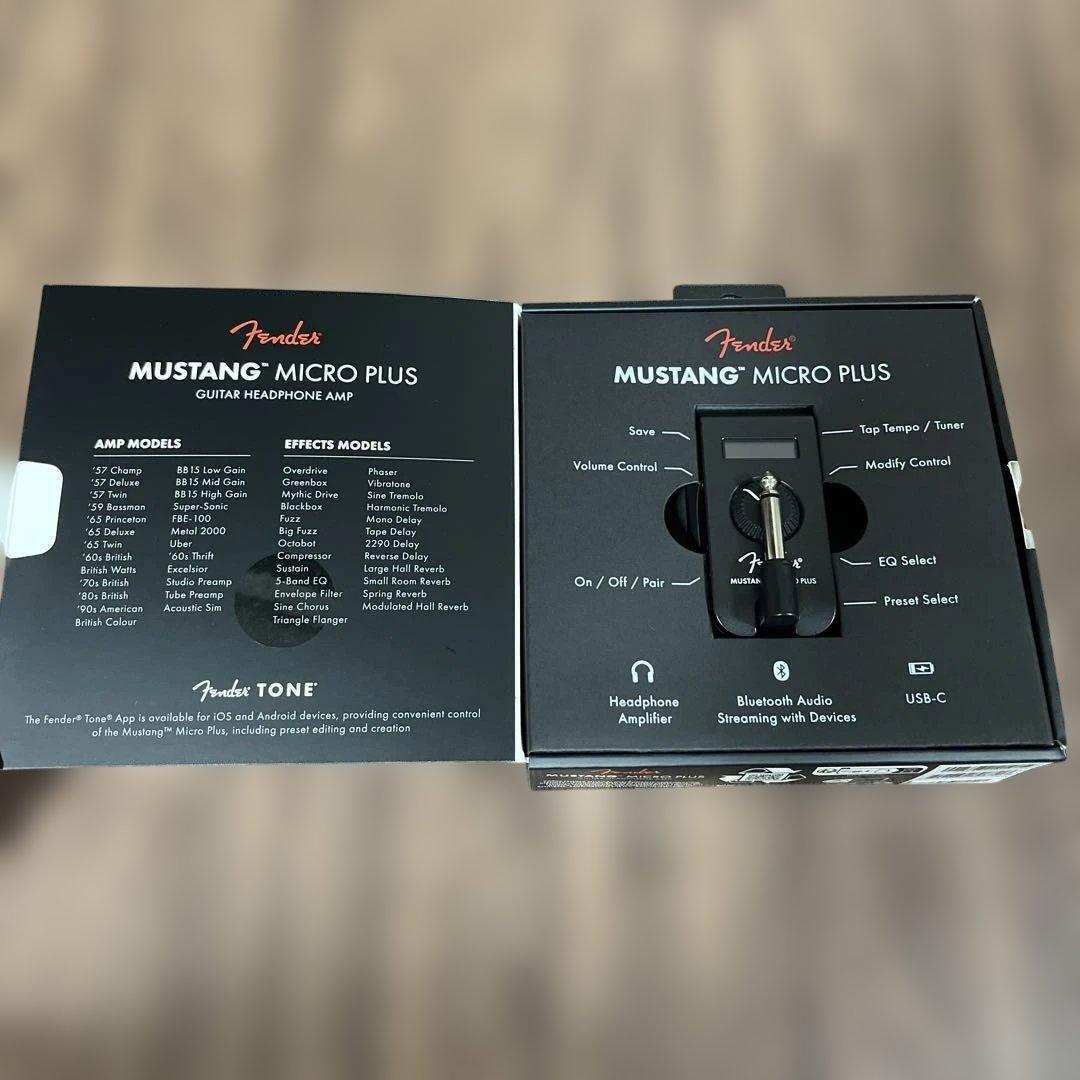 美品アンプ変換アダプター付属Fender Mustang Micro Plus