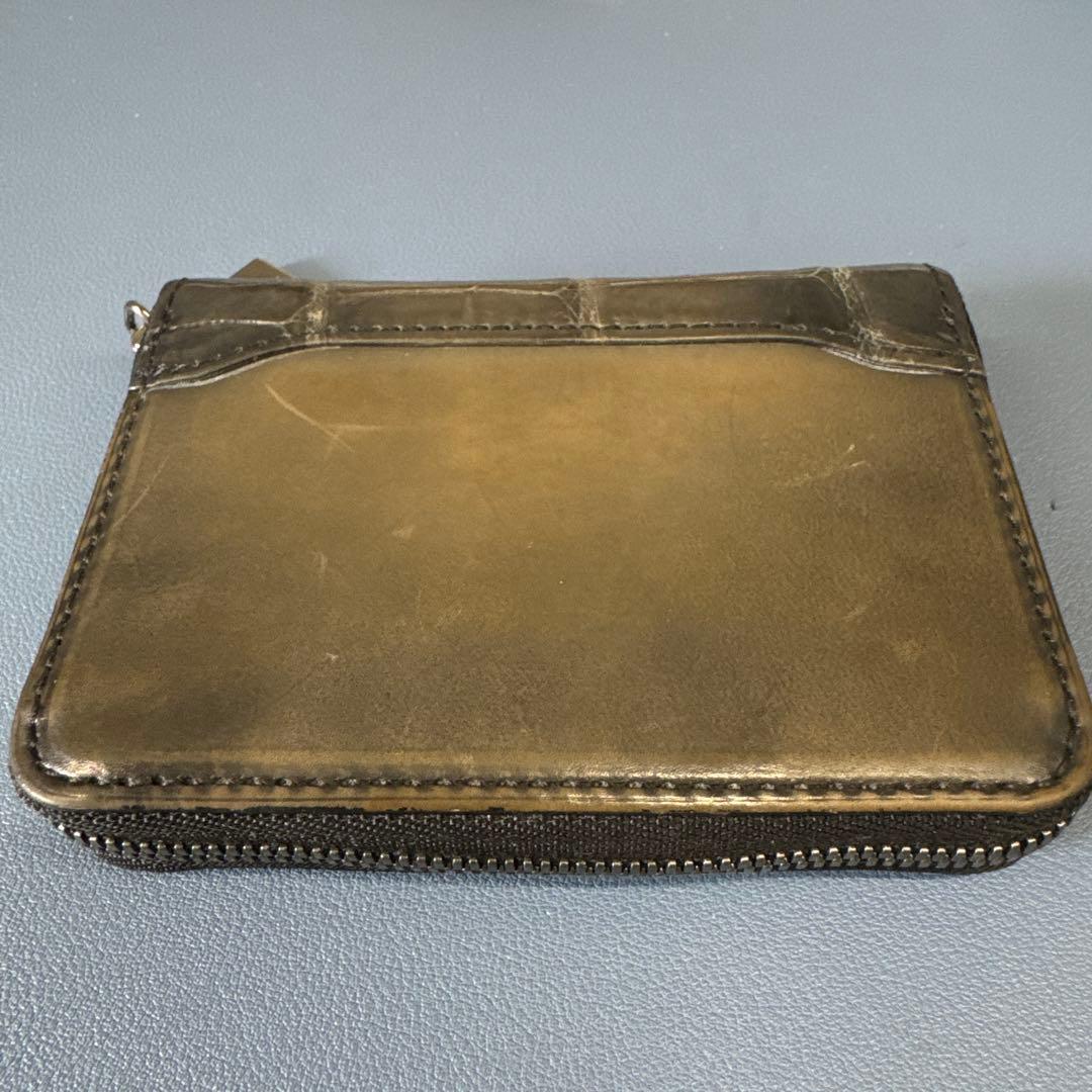 クロコダイルコンビ 財布 マルチケース グレー YUHAKU ユハク