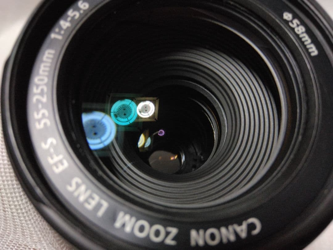 Canon EFS55-250mm 望遠レンズ ジャンク