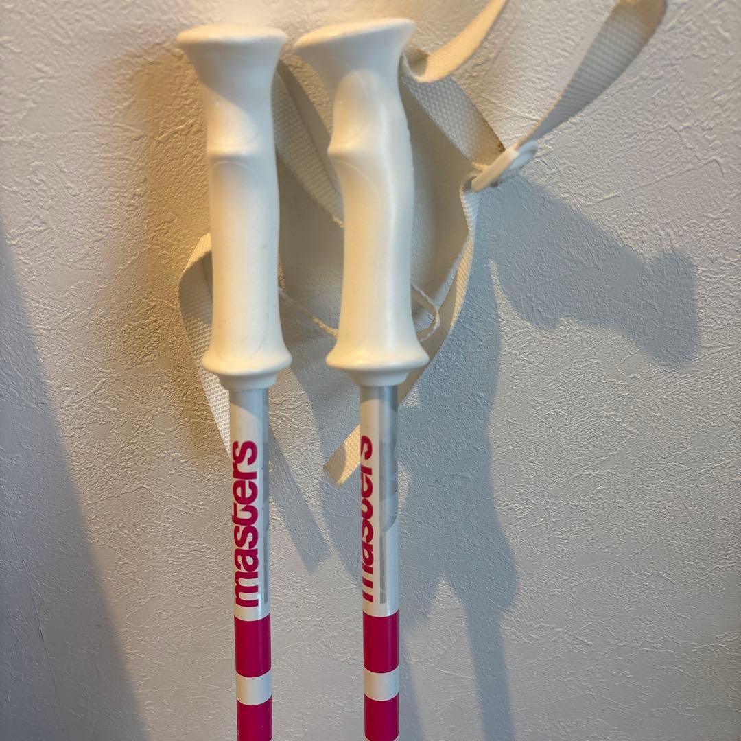 elanスキー板 120センチ ビンディング、ストック付き