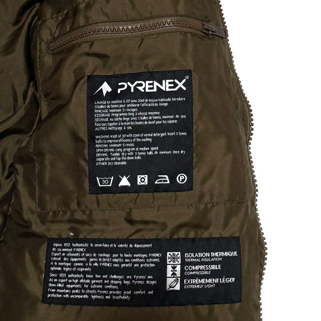 YAMANECOさん専用ピレネックス ダウンジャケット カーキ ファー付 36