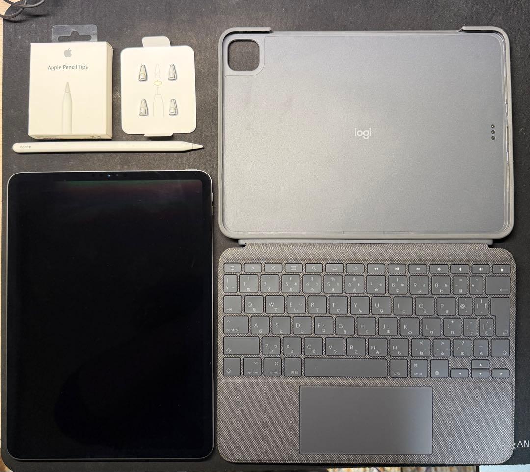 iPad本体 iPad Pro+Apple Pencil+logi combo touch