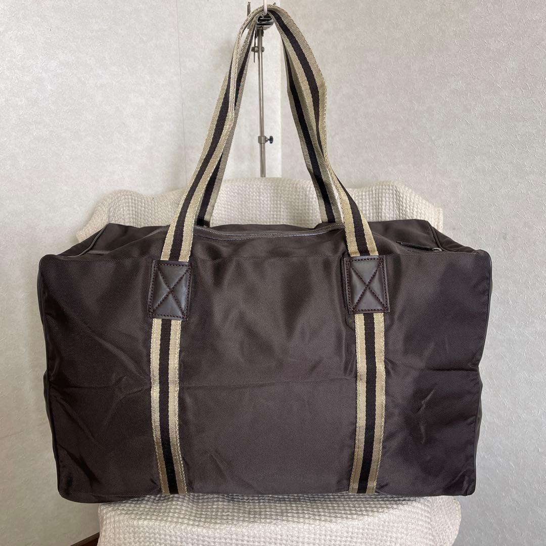 ◇美品 GUCCI グッチ ボストンバッグ トラベルバッグ ナイロン ブラウン◇