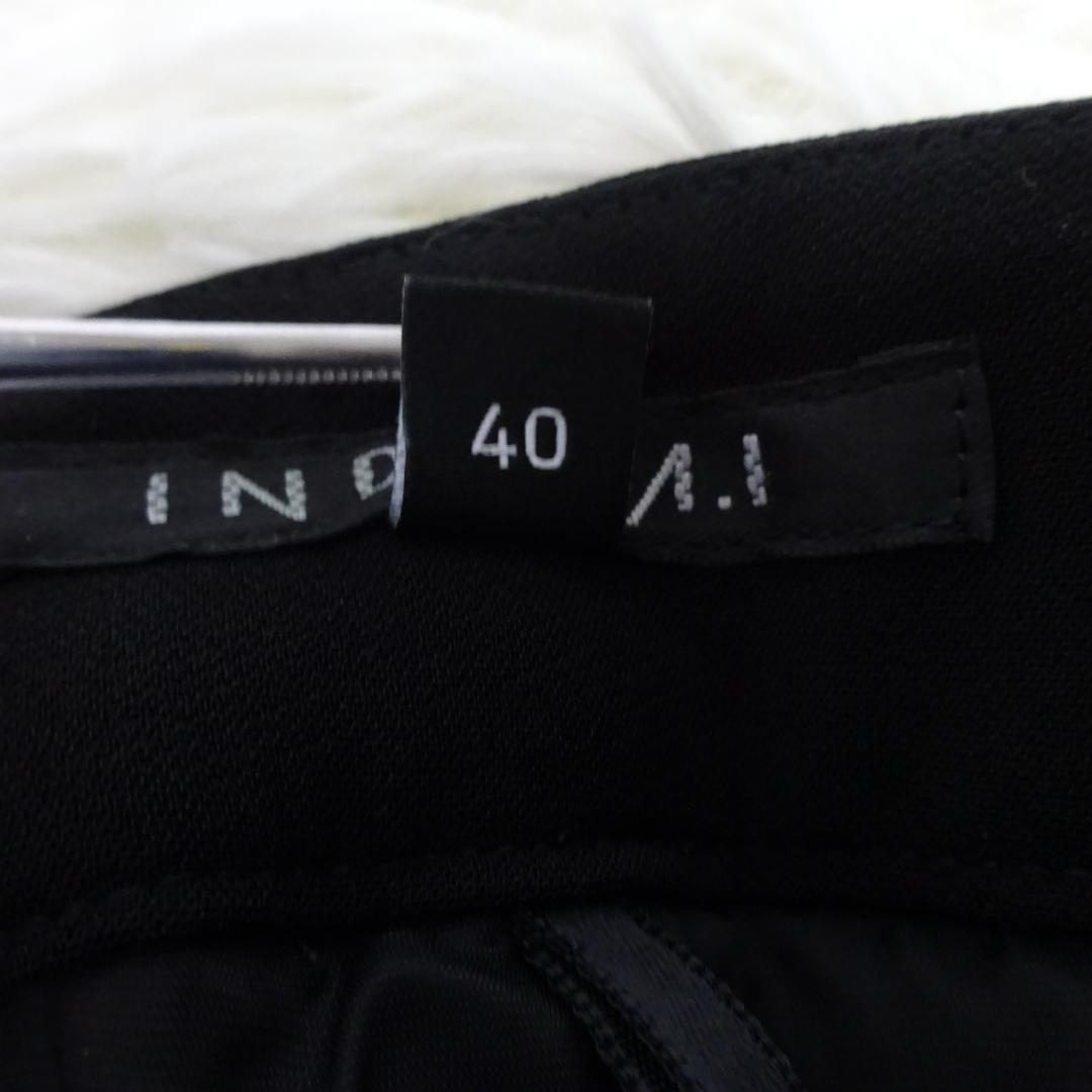 美品　インディヴィ ヴァイ　ノーカラージャケット　パンツスーツ　セットアップ　L