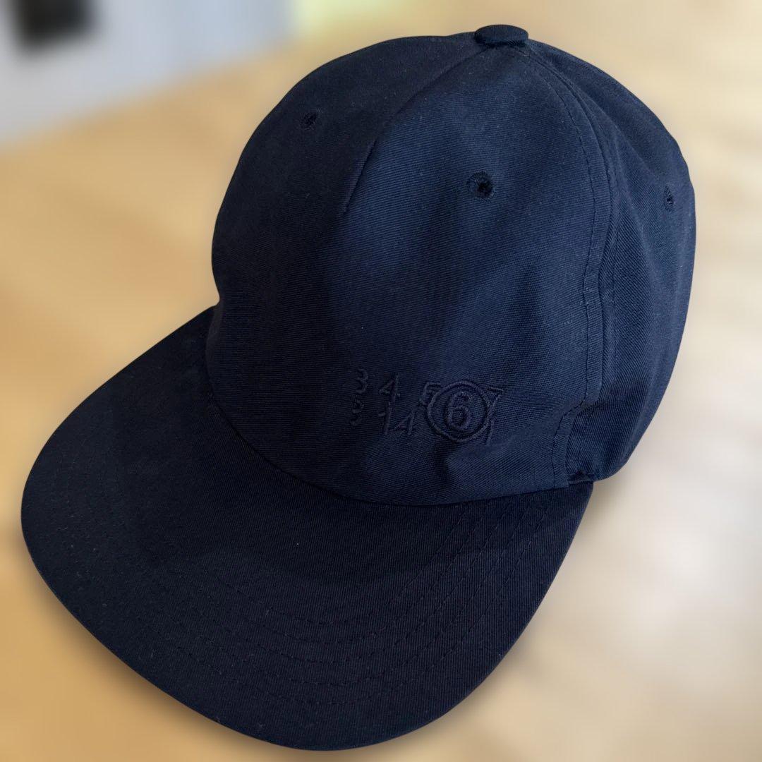 MM6 メゾンマルジェラ　ベースボールキャップ　黒