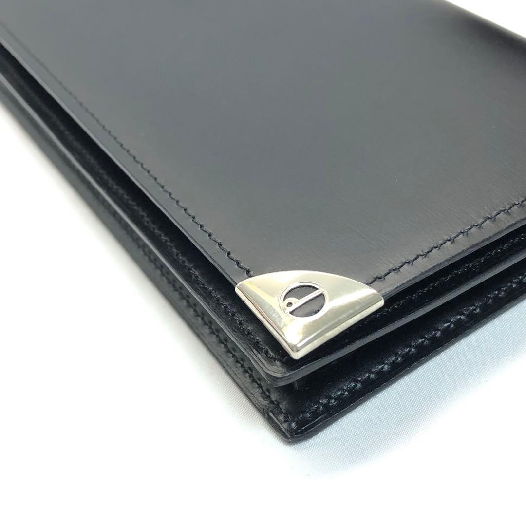 【未使用✨】　dunhill ダンヒル 二つ折り長財布 レザー ブラック　箱付き
