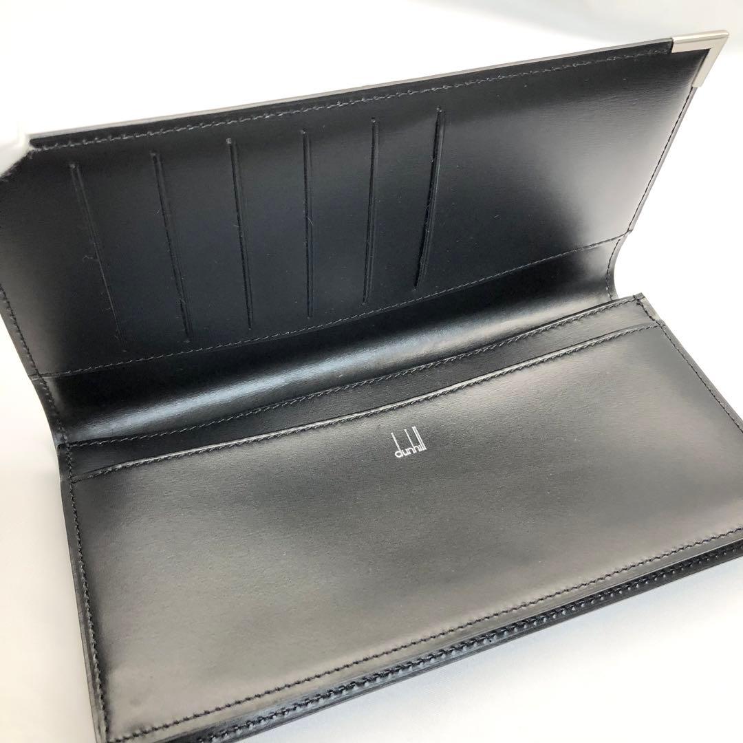 【未使用✨】　dunhill ダンヒル 二つ折り長財布 レザー ブラック　箱付き