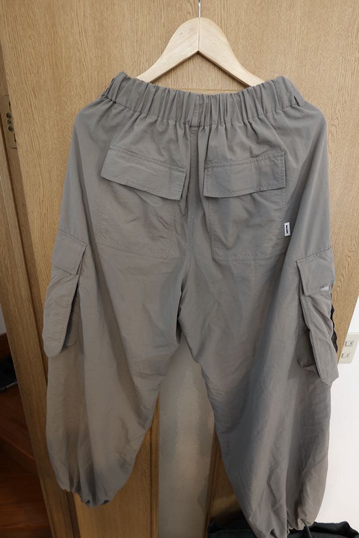 Perushu ナイロンジャケット セットアップ ライトグレー Lサイズ