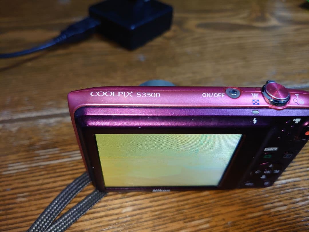 Nikon COOLPIX デジタルカメラ ピンク S3500 動作品