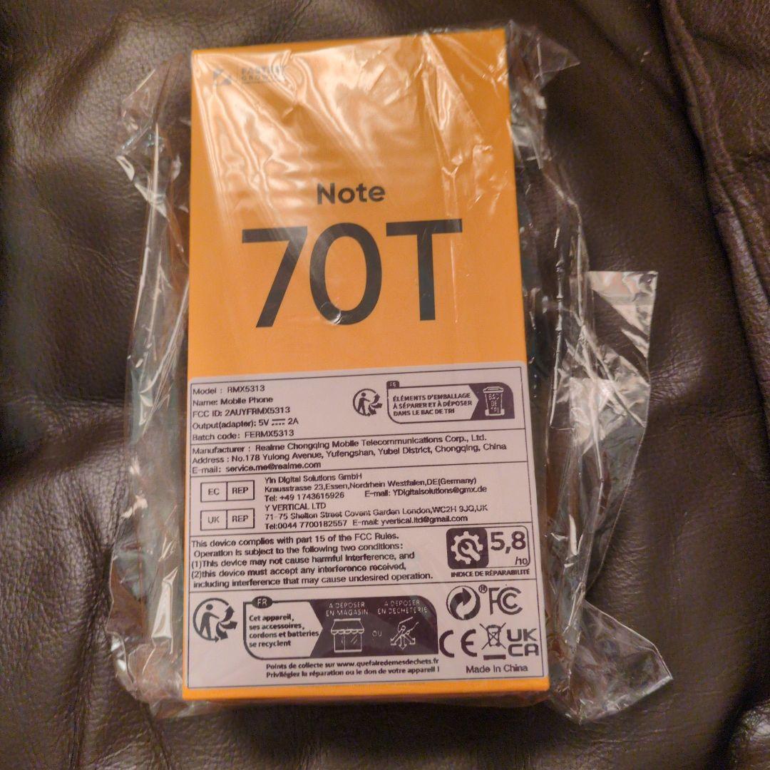 スマートフォン本体 realme Note 70T Gold 4GB 128GB