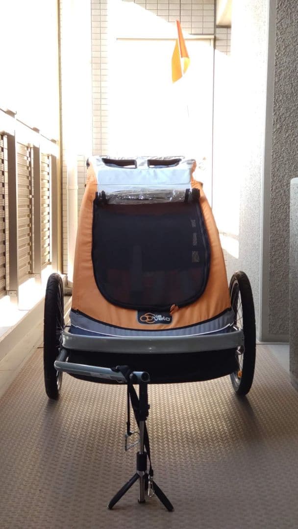 Via Velo チャイルドトレーラー（コストコ購入・ヒッチコネクター3個付き）