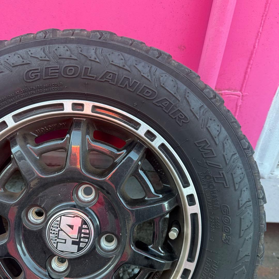 軽バン軽トラマッドタイヤ4本セット ジオランダー 145/80R12 12×4J