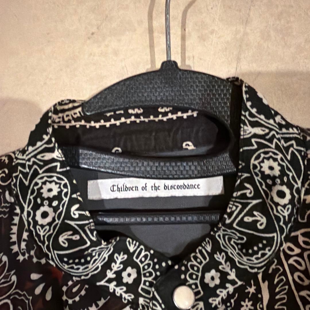 Children of the Discordance バンダナ柄長袖シャツ