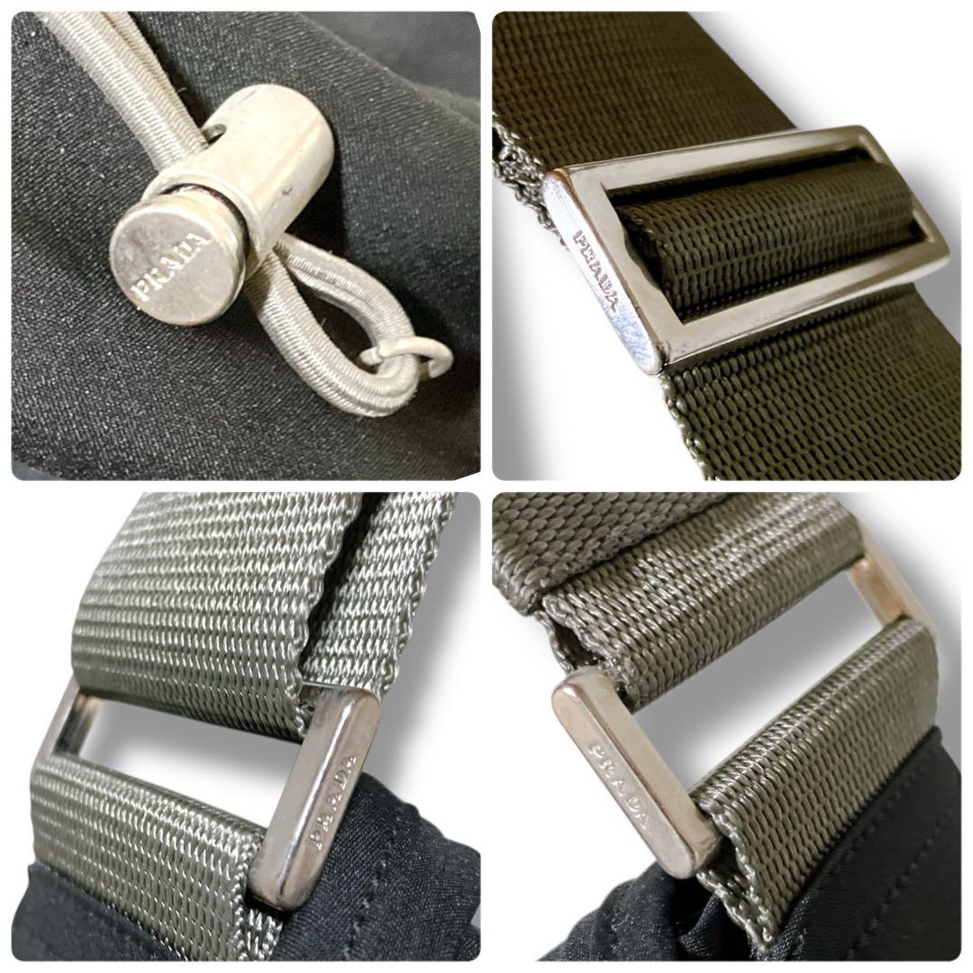 プラダ スポーツ ギャランティ 洗える A4収納可 メッセンジャーバッグブラック