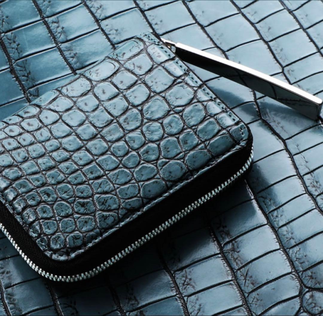 新品 池田工芸 アルチザンクロコ 海神 ワダツミ クロコダイルマルチウォレット