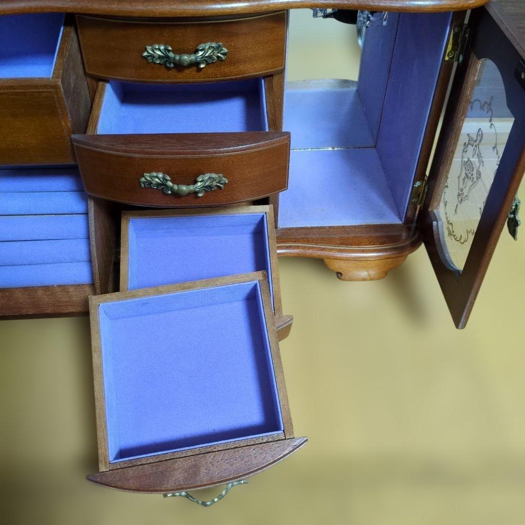 オルゴール　ジュエリーボックス　レトロ　アンティーク　大きめ