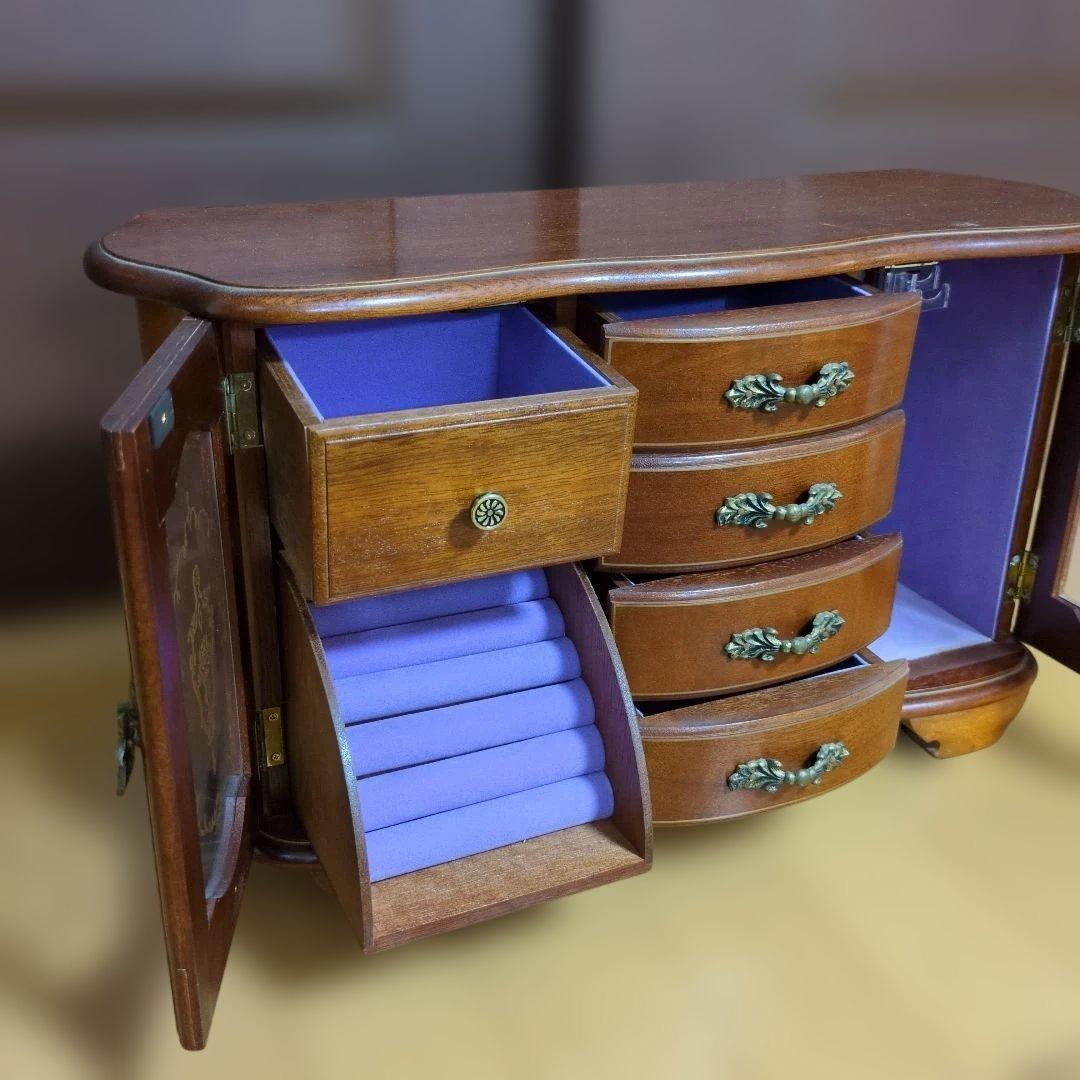 オルゴール　ジュエリーボックス　レトロ　アンティーク　大きめ