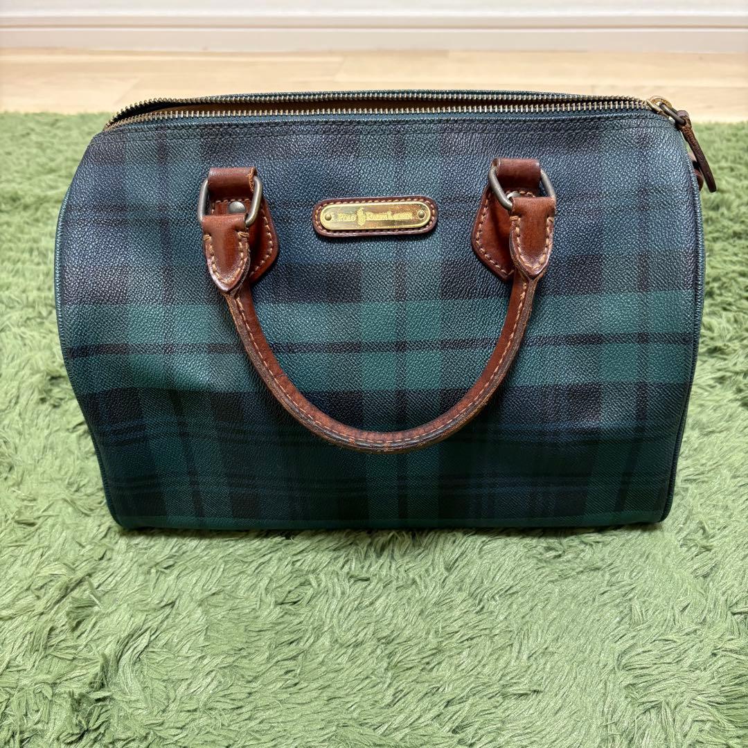 POLO RALPH LAUREN ラルフローレン　チェックミニボストンバック