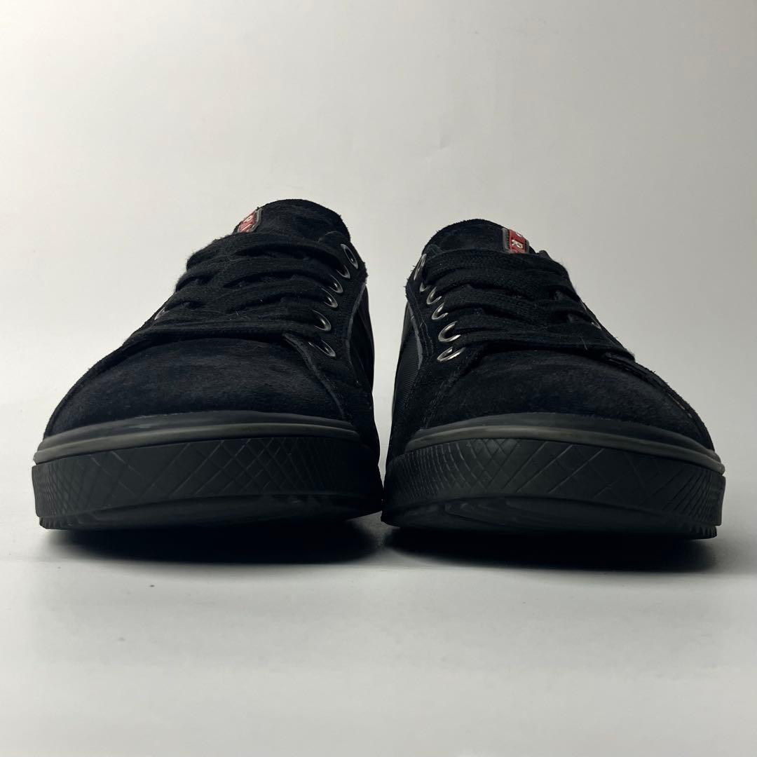 【極美品】プラダスポーツ　スエード×ナイロン　ロートップスニーカー　黒　25.5