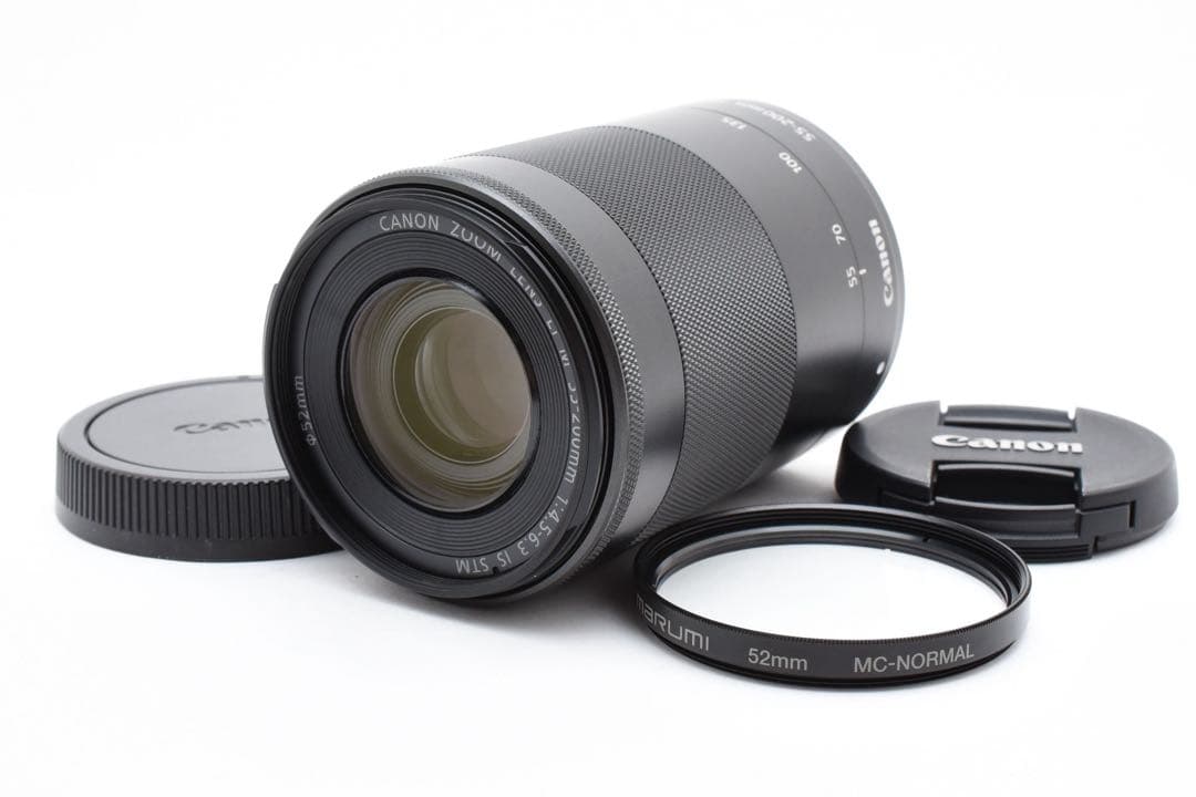 美品 Canon EF-M55-200mm IS STM望遠ズームレンズ