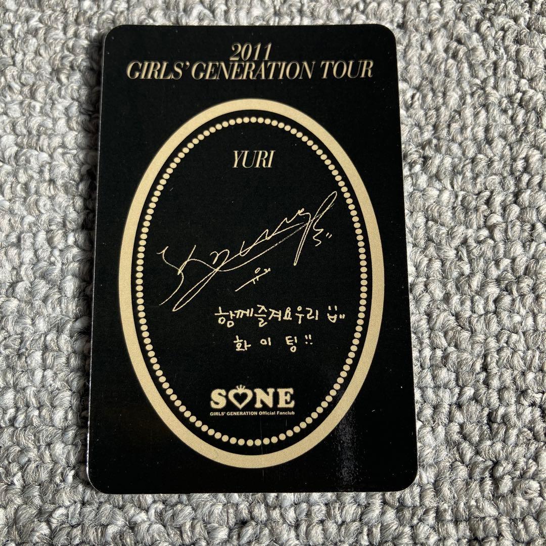 少女時代 ユリ SONE限定 トレカ　韓国盤　公式　レア　Yuri 2011